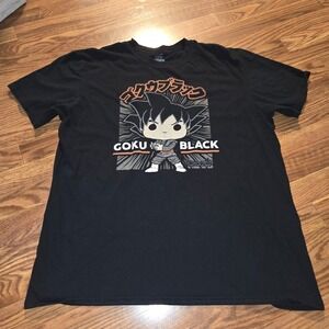 Funko Pop Dragon Ball Z Shirt Adult  Black Goku Black Vinyl Figure Mens XL